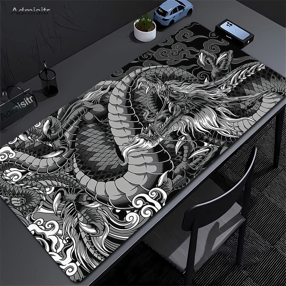 XXL Black and White Dragon Ani - Zelda Desk Setup ulasan dan harga