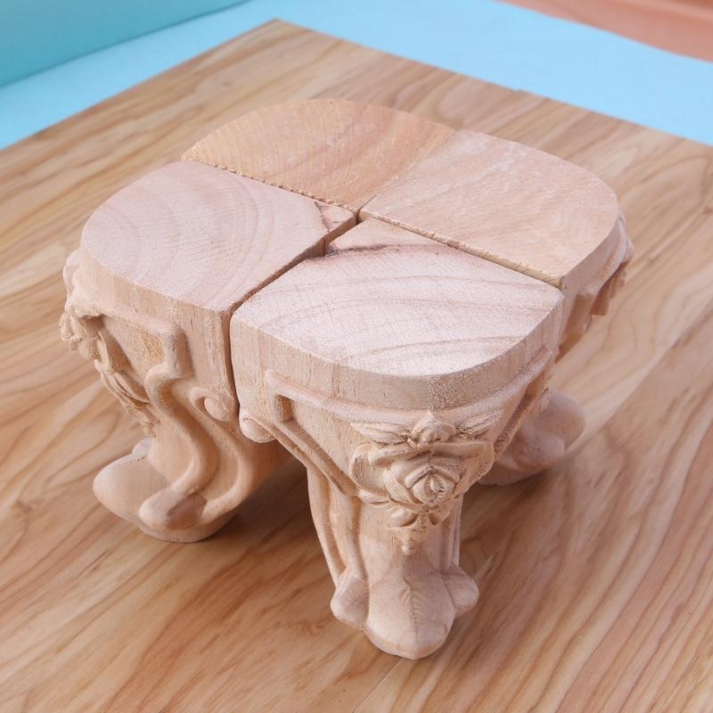 4Pcs Wooden Carved Furniture L - Desk Setup Vintage ulasan dan harga