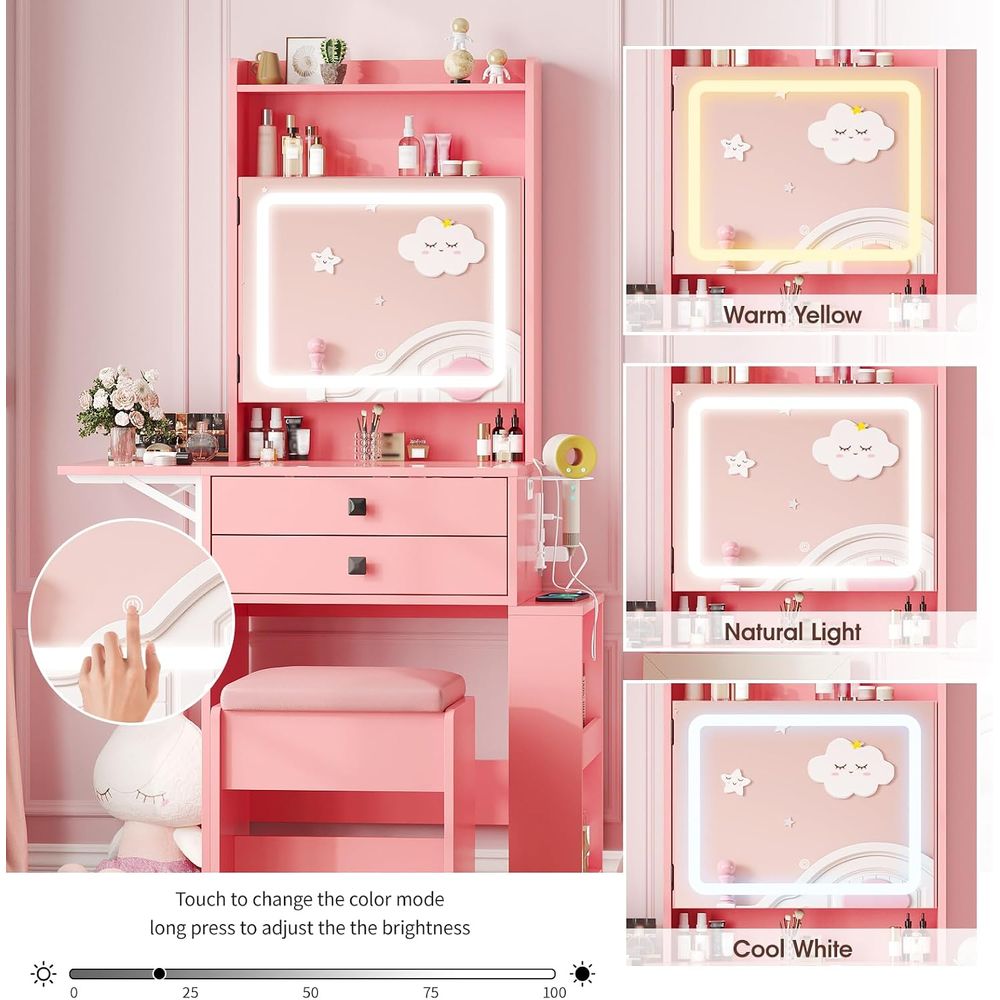 Vabches Small Makeup Vanity De - Desk Setup Small ulasan dan harga