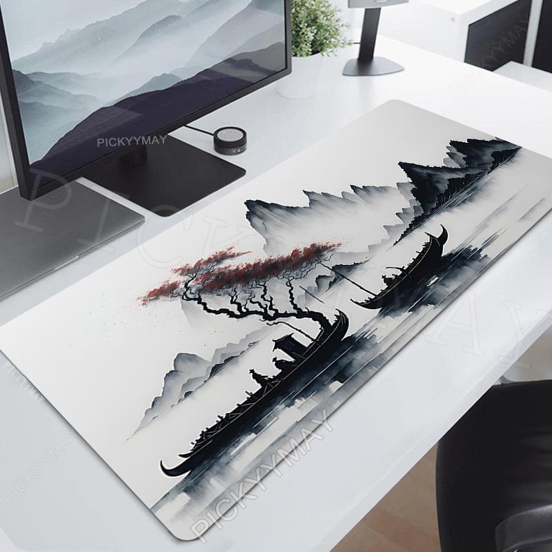 Ink Painting Desk Mat Gamer Mo - Zelda Desk Setup ulasan dan harga