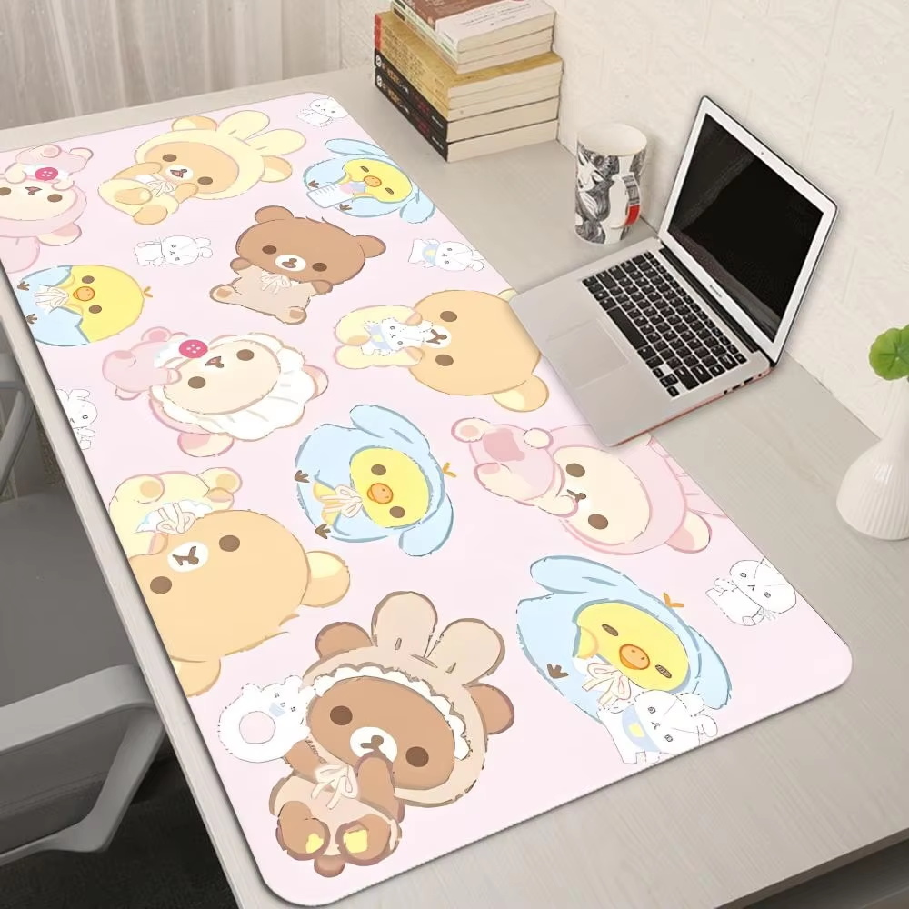 XXL Cartoon Pink Mouse Pad Ani - Desk Setup Pink ulasan dan harga