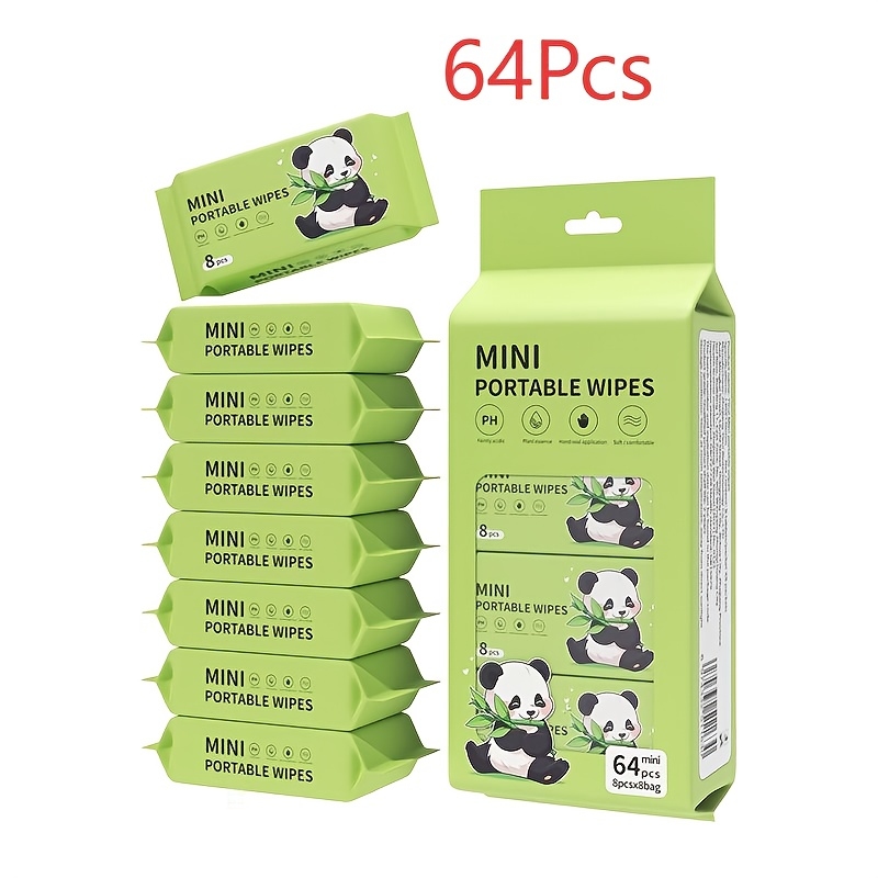 Mini portable wet wipes for ca - Desk Setup Pink ulasan dan harga