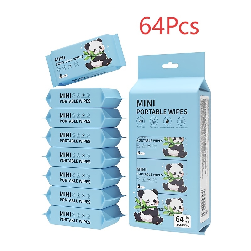 Mini portable wet wipes for ca - Desk Setup Pink ulasan dan harga