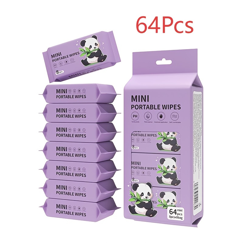 Mini portable wet wipes for ca - Desk Setup Pink ulasan dan harga