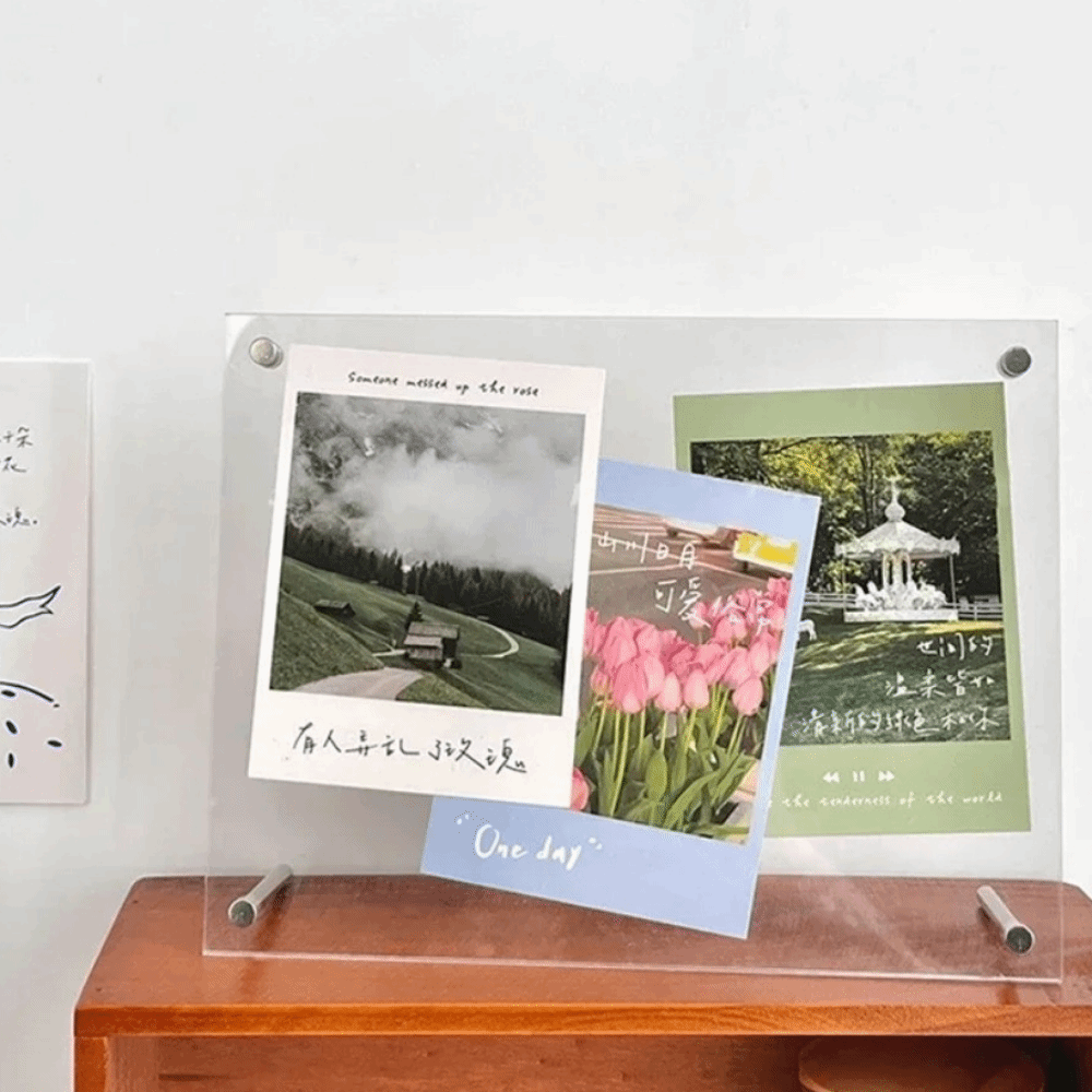 New Transparent Acrylic Photo  - Desk Setup Poster ulasan dan harga