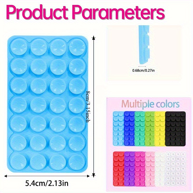 10Pcs Double-Sided Silicone Su - Desk Setup Stand ulasan dan harga