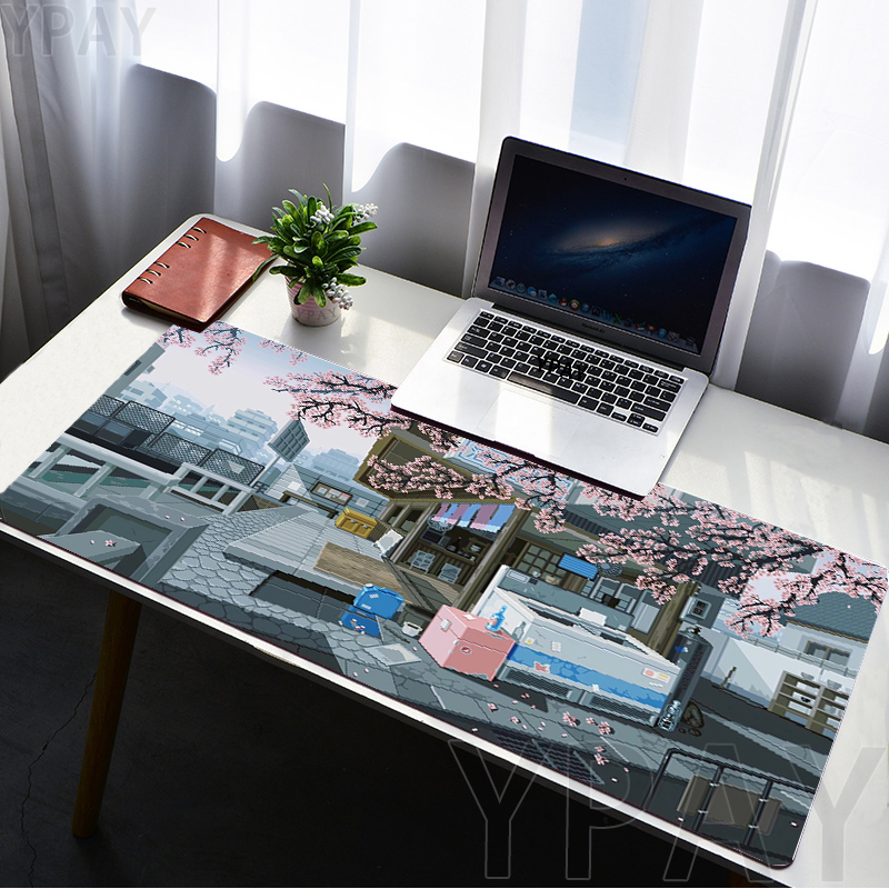 Pixel Mouse Pad Japan Street L - Zelda Desk Setup ulasan dan harga