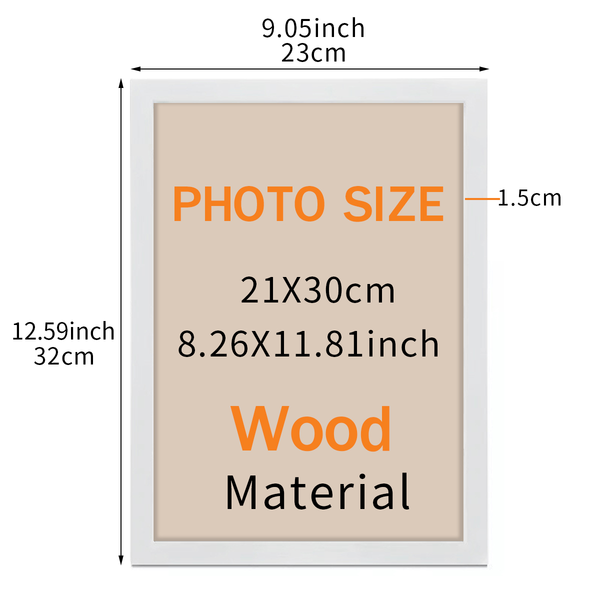 A4 Wooden Photo Frame Anime Be - Desk Setup Poster ulasan dan harga