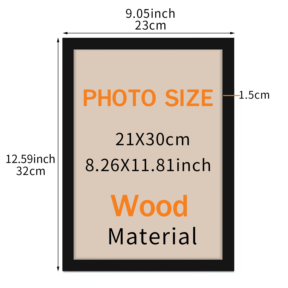 A4 Wooden Photo Frame Anime Be - Desk Setup Poster ulasan dan harga