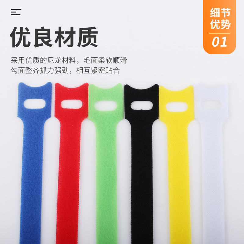 10 Pieces Cat Head T-shaped Ve - Cable Velcro Strap ulasan dan harga