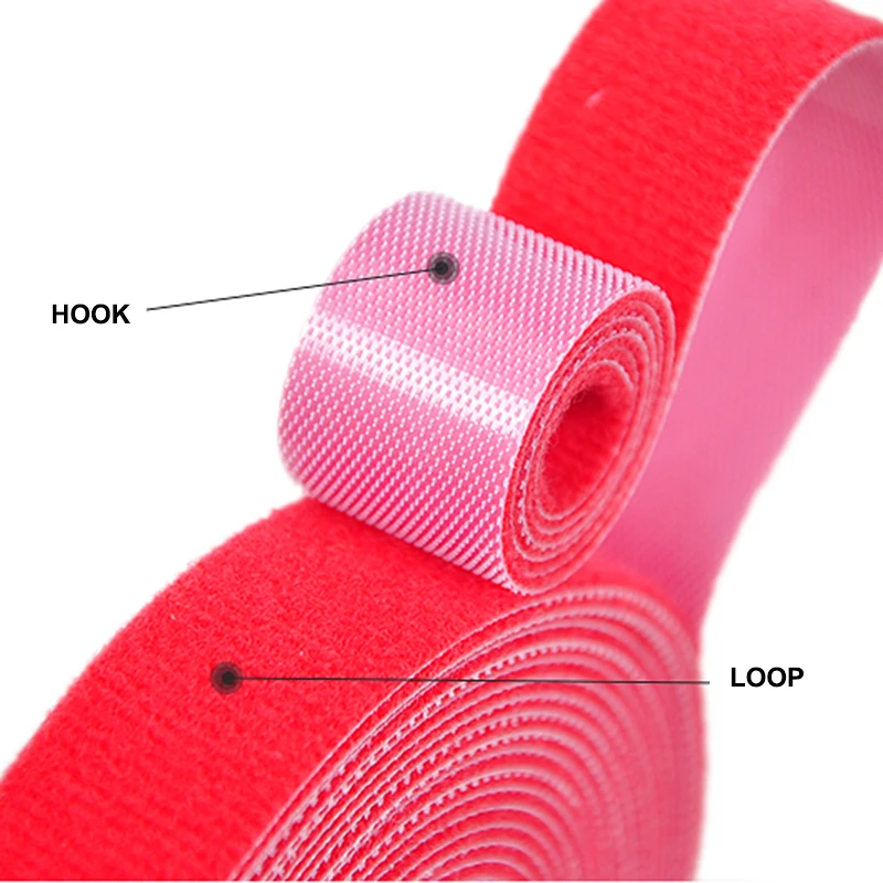 5M DIY Reusable Nylon Cable Ti - Cable Velcro Strap ulasan dan harga