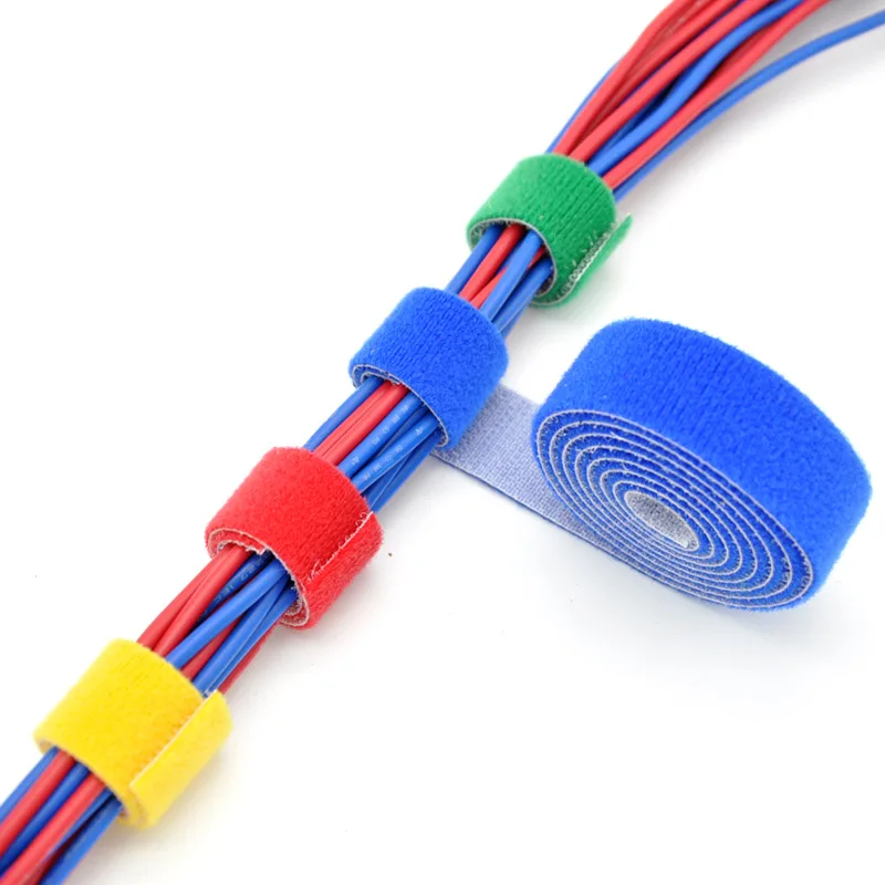 5M DIY Reusable Nylon Cable Ti - Cable Velcro Strap ulasan dan harga