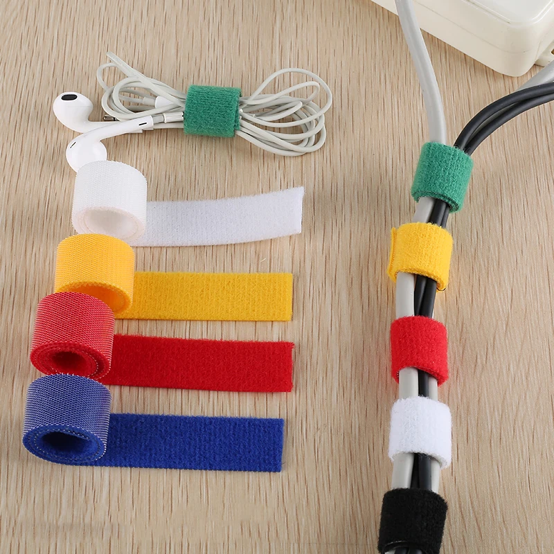 5M DIY Reusable Nylon Cable Ti - Cable Velcro Strap ulasan dan harga