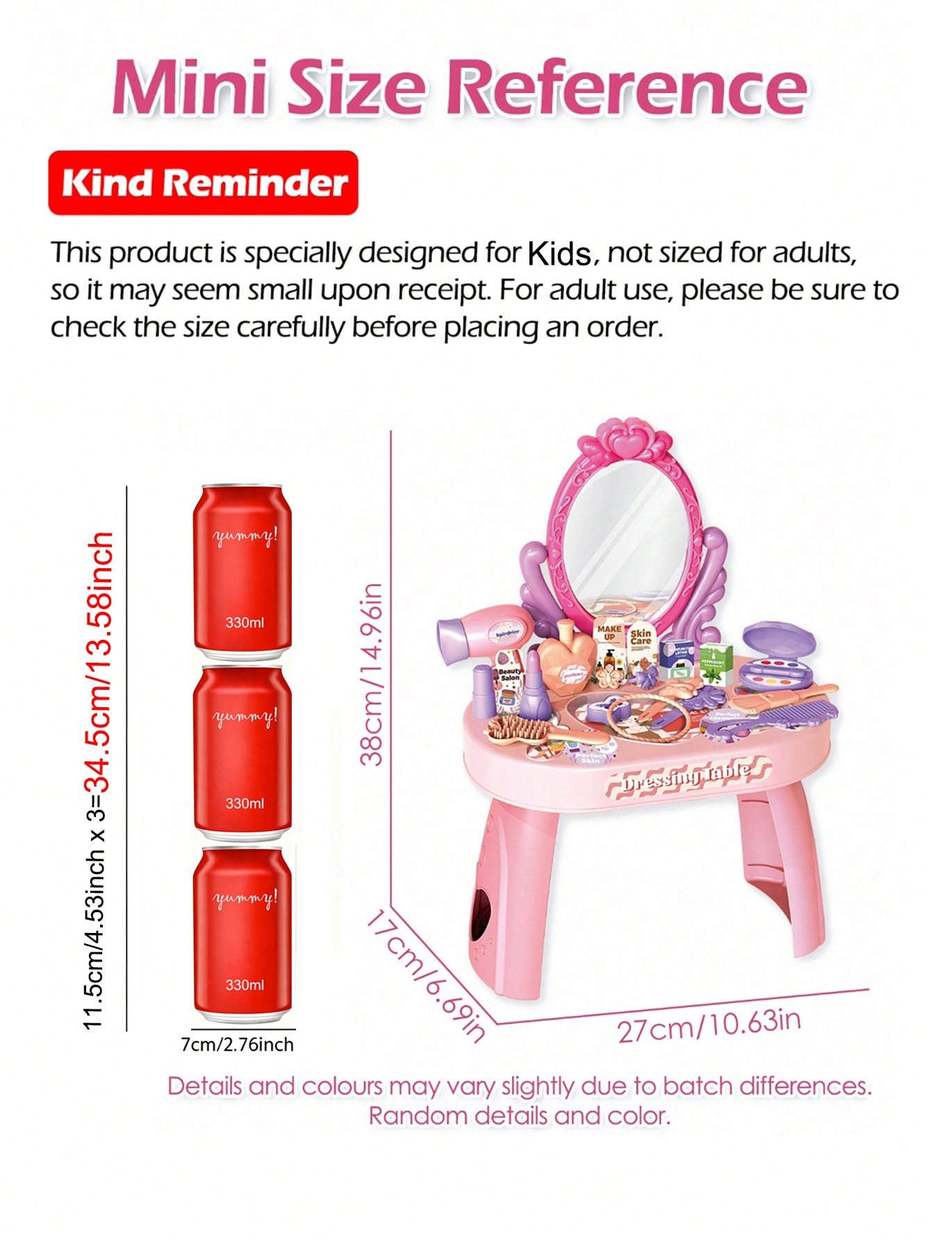 Kids Princess Vanity Dressing  - Desk Setup Kids ulasan dan harga