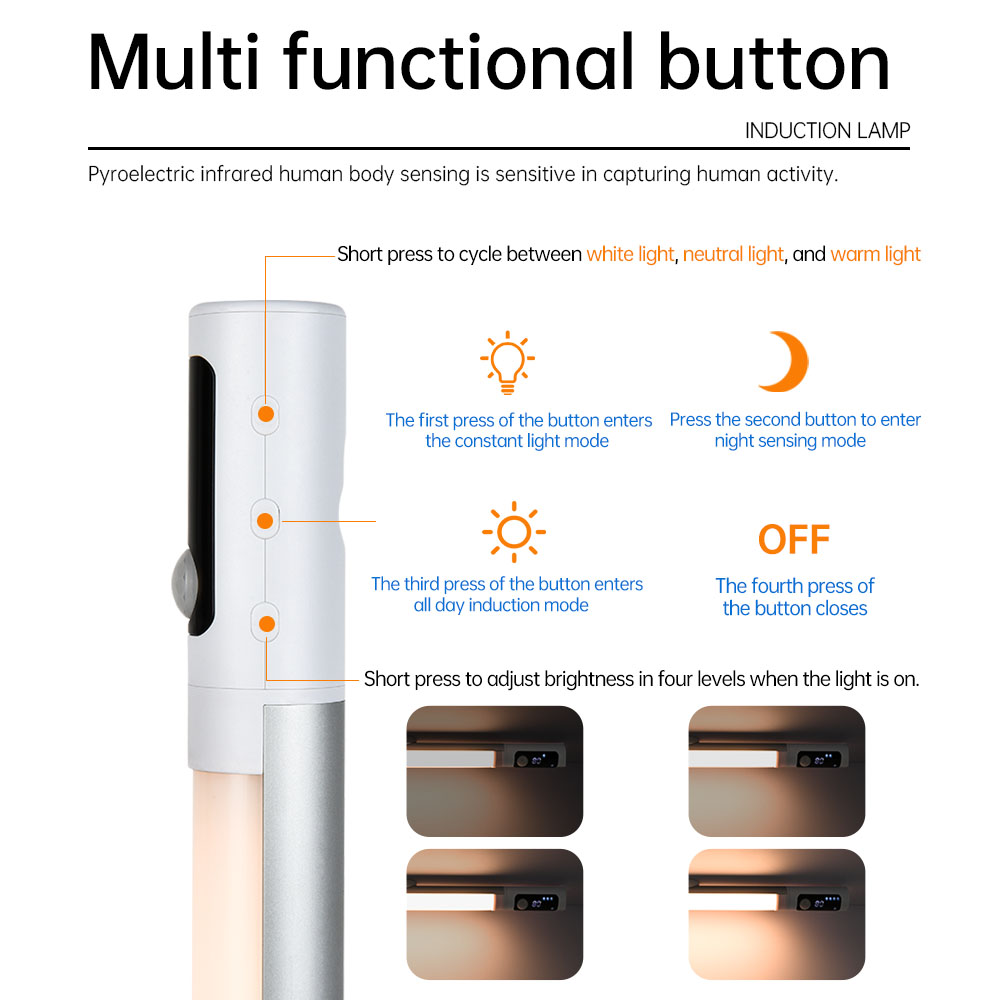 Motion Sensor Light Night Ligh - Desk Setup Led Strip ulasan dan harga