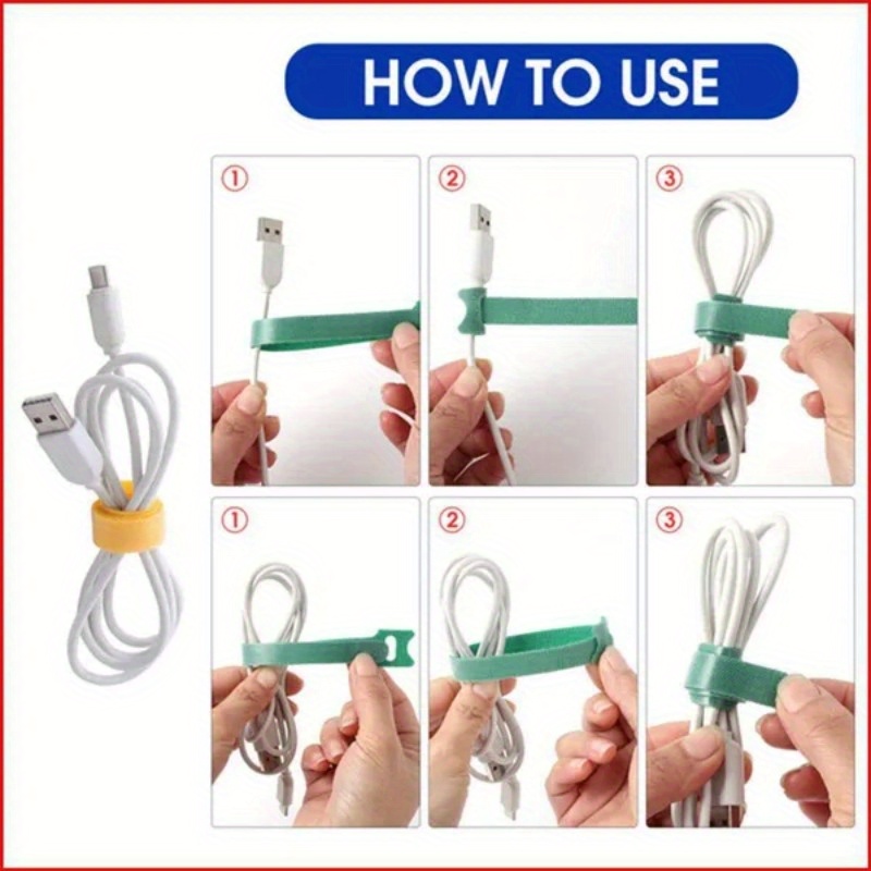30Pcs Multicolor Reusable Velc - Cable Velcro Strap ulasan dan harga