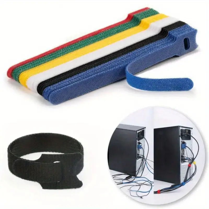 30Pcs Multicolor Reusable Velc - Cable Velcro Strap ulasan dan harga