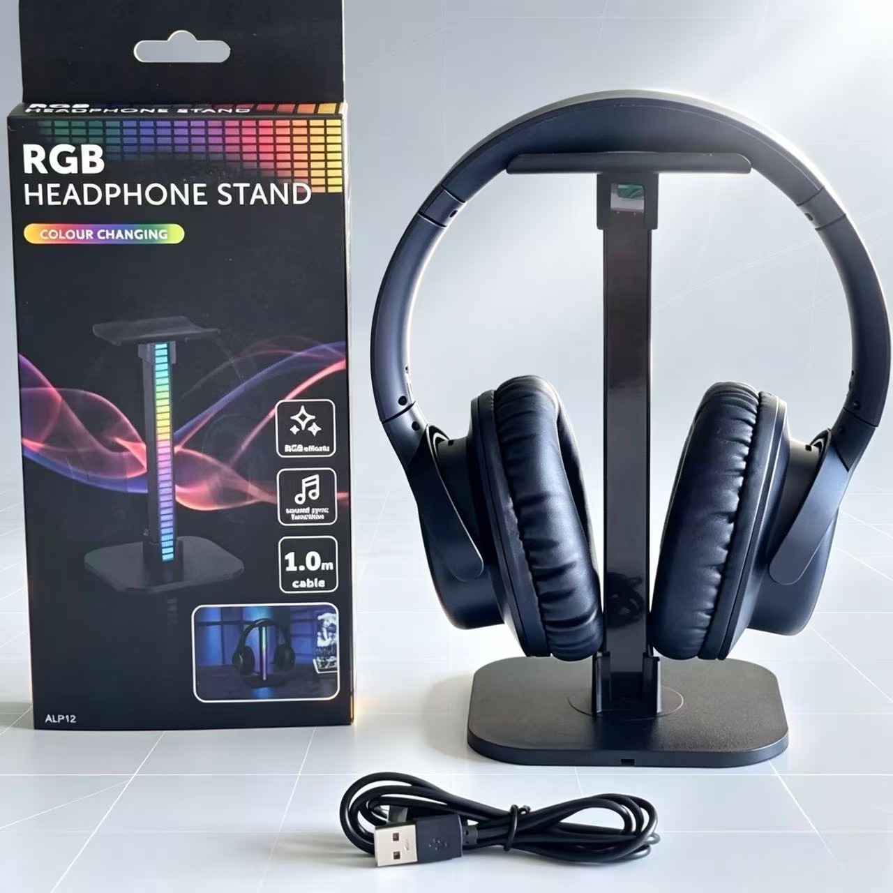 USB Gaming Headphone Stand RGB - Desk Setup Lamp ulasan dan harga