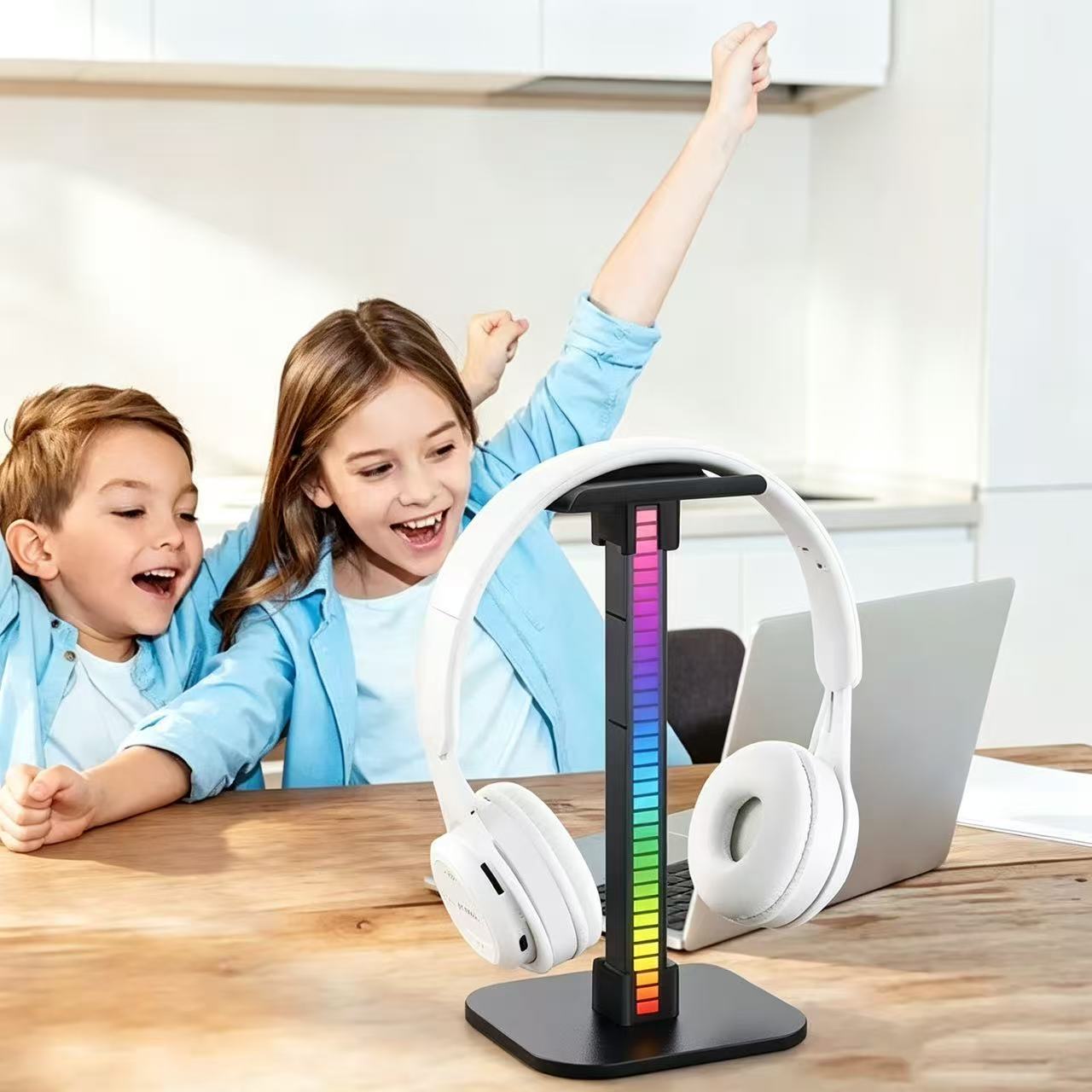 USB Gaming Headphone Stand RGB - Desk Setup Lamp ulasan dan harga