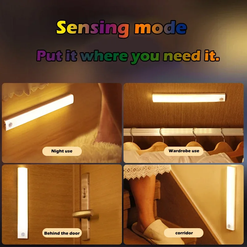 PIR Motion Sensor LED Night Li - Desk Setup Led Strip ulasan dan harga