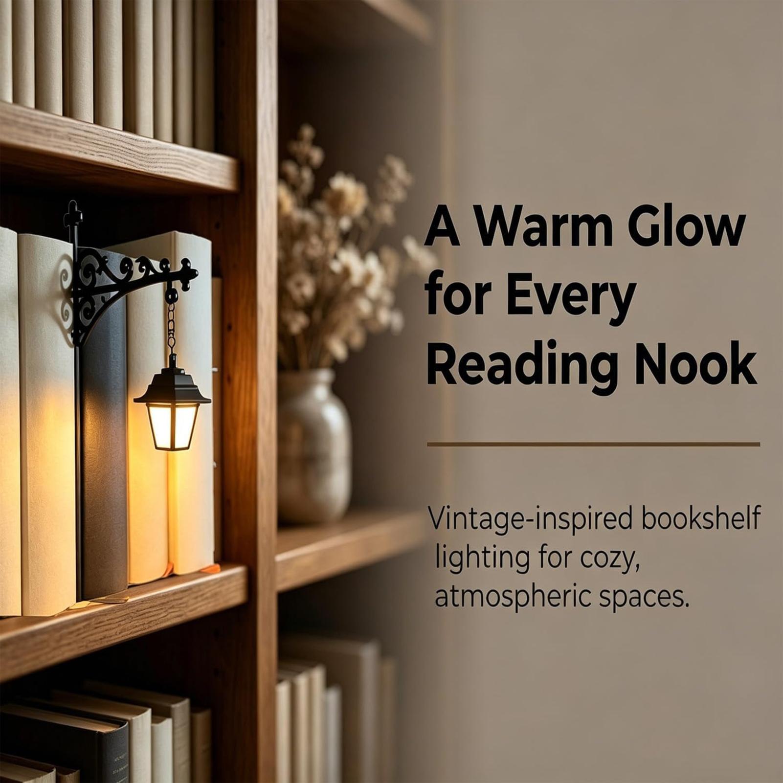 Bookshelf Lamp Vintage LED War - Desk Setup Vintage ulasan dan harga