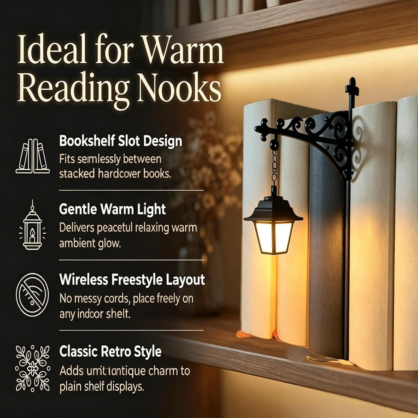 Bookshelf Lamp Vintage LED War - Desk Setup Vintage ulasan dan harga