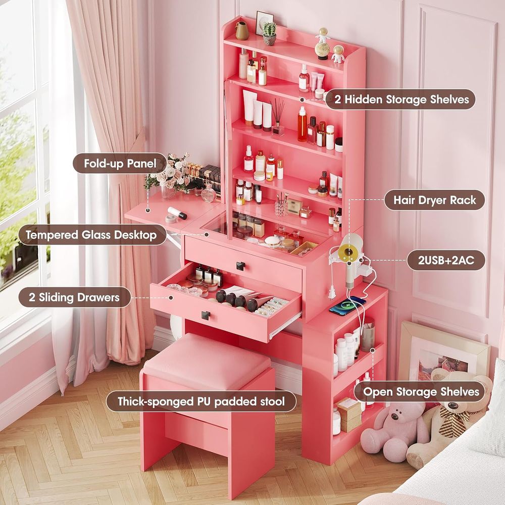 Vabches Small Makeup Vanity De - Desk Setup Small ulasan dan harga